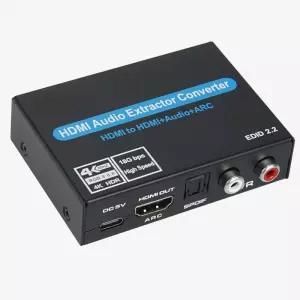 TV 외부스피커연결 HDMI ARC 오디오추출기 SPDIF RCA 3.5mm 4K 컨버터