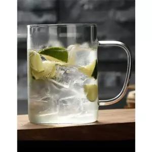 유리컵 머그잔 내열 커피잔 물컵 홈카페 유리컵 450ml