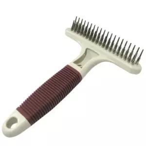 헬로도기 t형 이중 브러쉬 강아지브러쉬 애견용품 강아지빗