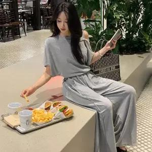 [미나그램] 리마르 트임 반팔+트레이닝팬츠세트