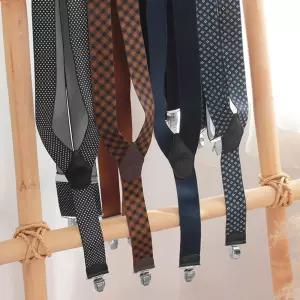 국산 멜방 Y형 서스펜더 10종 남자 클래식 정장 바지 고정 집게