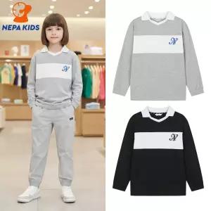 NEPA KIDS 네파키즈 카라 블럭 긴팔티 KM15201