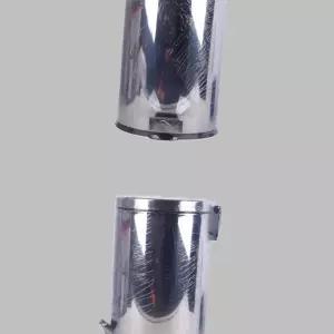 (올핀)스텐 페달 휴지통 20리터 원형 사무실 쓰레기통