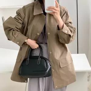 여자 히든집업 가을아우터 빅사이즈 하프 자켓 재킷_X