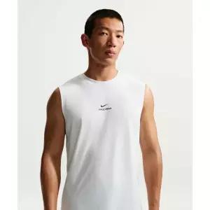 매장정품 NIKE 나이키 프로 민소매 트레이닝 탑 M - 화이트:블랙 IM4900-100 2017024