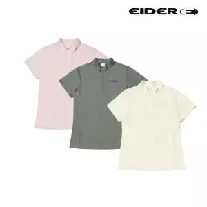 아이더 택가 99000원 여성 아이스 조직 반팔짚업 티셔츠 DWM24206 1112225201