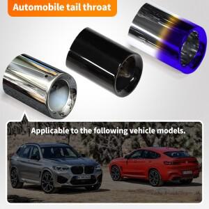 BMW X4 용 자동차 배기 머플러 팁 파이프 스테인레스 스틸 테일 스로트 수정 액세서리