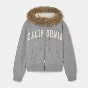 후아유 Fur-Trimmed Boa Hood Zip-up F WHMZF4V 1F
