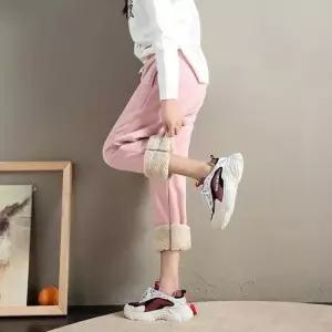 기모바지 여성 바지 로잘린 안감양털 조거바지