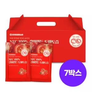 참앤들황토농원 NFC 100% 착즙 갈아만든 토마토즙 100ml 30포, 7개