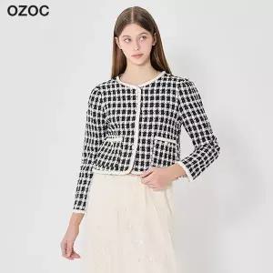 [오조크][오조크] 체크 트위드 자켓