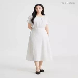 로엠 반팔 랩 원피스 RMOWG37RT3 443570
