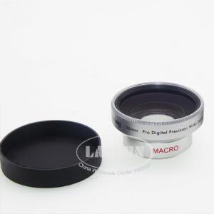 Lapsun 고해상도 30mm 0.45X 와이드 앵글 프로 디지털 카메라 캠코더 렌즈 컨버터 어댑터 + 매크로 변환 실