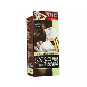 염색약 미장센 쉽고 빠른 거품염색 5N 갈색(새치전용) 셀프염색