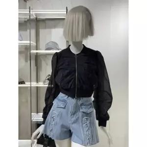 한정수량 [EGOIST] 포켓 아일렛 배색 셔링 점퍼 (ES3WZ062) 2828324