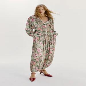 ZARA 플로럴 프린트 벌룬 팬츠 - 멀티컬러 7836/802/330