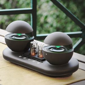 브리츠 Vtube30 블루투스 듀얼 진공관 스피커 Hi-Fi 오디오 하이브리드 LED조명 인테리어효과 (블랙)