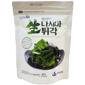 바다샘 올리브 다시마 생튀각 40g 5개 이강산닷컴