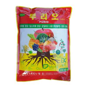 [모두싹판다]대유 부리오 500g 인산 가리 칼리 수용제 도장 웃자람 억제 잔디 고추 사과 나무 꽃  비료