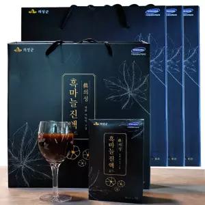 의성 흑마늘진액 60ml 30포 X 4박스 흑마늘20% 추출액 93% 함유 액기스 즙