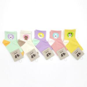 아동양말 동물원 5켤레묶음 USY-3012