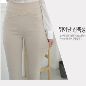 여자 직장인 슬랙스 9부 3색  면스판 스키니진 여자바지 21수 9부 밴딩 아이스 쿨팬츠 데일리룩