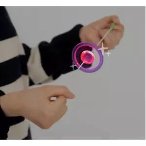 mi 민화샵 LED 실팽이 전통놀이 플라스틱 불빛 실팽이 DIY 집콕놀이 소소한 재미 실내게임