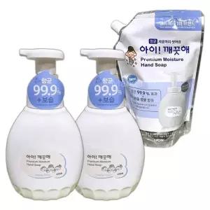 아이깨끗해 핸드워시 450mlx2 +리필600ml 힐링코튼