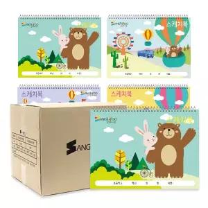 [상우아트] 2000 캐릭터 스케치북 8절 20매 60권 1BOX