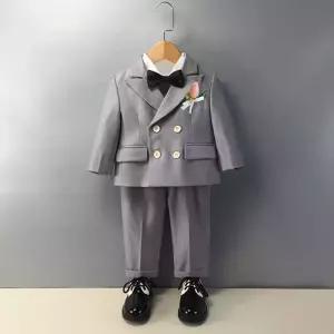 로이 헤링본 체크 정장 6종 세트 R10382