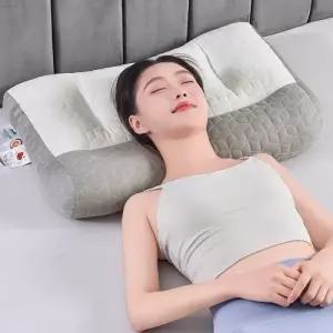 누버바 힐링 경추베개 P25 푹신한 꿀잠 부드러운 쾌적 상쾌 수면 에어메쉬 양면베개