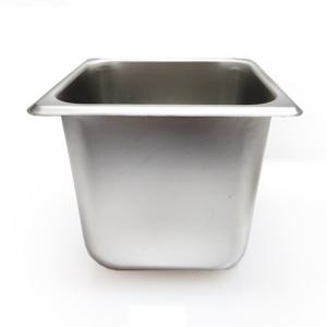 국산 304스텐 밧드 업소용 바트 1/6 6인치 식당 사각 트레이 17.6x16x15cm