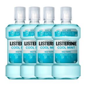 리스테린 쿨민트 마일드 구강세정제 750ml 4개