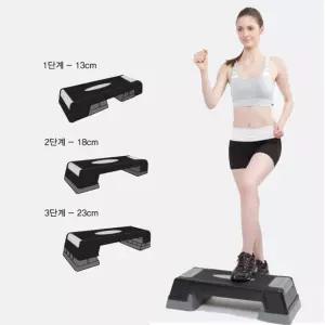 KS 전신체력 향상에 효과적인 3단스텝박스/에어로빅/헬스/스텝바/밟기/가정용/하체/근력/논슬립/스탭업