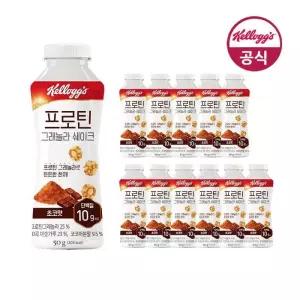 [켈로그] 프로틴 그래놀라 쉐이커 초코맛 50g 12개