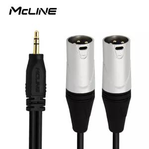 맥라인 MC-HA48 ST3.5-XLR 캐논(숫x2) 5m 음향 오디오 앰프 믹서 연결선 스피커 PC 케이블