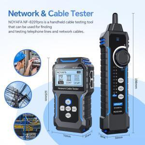 NOYAFA NF 8209Pro 네트워크 케이블 길이 측정 PoE 테스터 단락 교차 감지기 rj45 커넥터