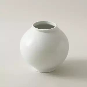 박수재 작가 도담 달항아리 중2호 화병 23cm 오브제 도자기 백자