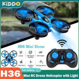APC JJRC H36 미니 RC 드론 헬리콥터 무선 조종 4채널 2.4G 6축 헤드리스 모드 접이식 쿼드콥터 장난감 선