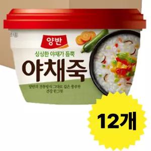 동원, 양반 야채죽, 285g, 12개