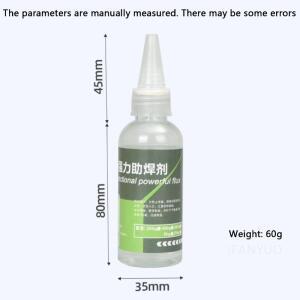 60ml 납땜 플럭스 멀티 액체 솔더 스테인레스 스틸 아연 도금 시트 구리 철 배터리 용 물 퀵 용접