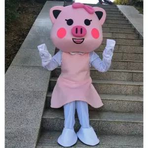 핑크 인형탈 돼지 코스프레 의상 축제 행사용 파티 공연복 착용