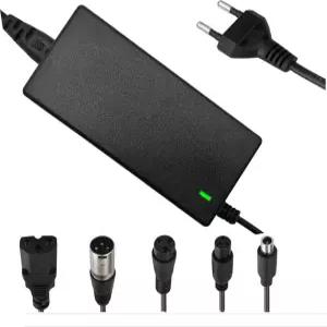 배터리 충전기 전원 어댑터 AC100-240V DC 42V/54.6V 2A 전기 자전거 스쿠터 액세서리 리튬 용 미국/EU