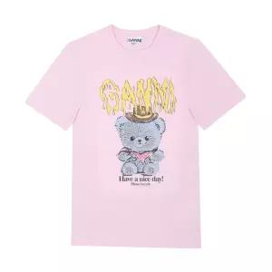 가니 GANNI 반팔티 여성 애니멀 베어 A1050074 868