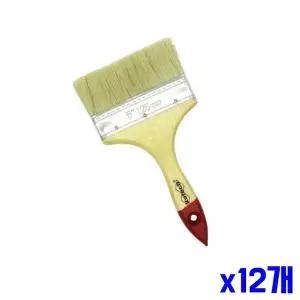 [골드스마일]가벼운 우드 페인트 붓 x12개 빽붓 청소붓 젯소붓