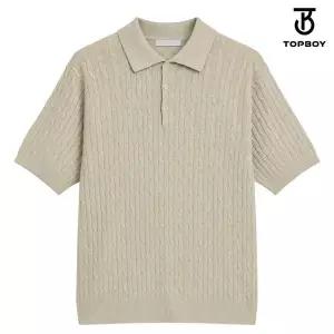 [NS홈쇼핑]프리미엄 워셔블 케이블 카라 반팔 니트 (TC041)[35966302]