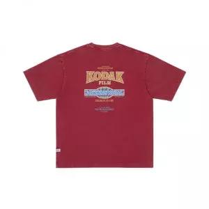 코닥 KODAK 스노우 워싱 그래픽 반팔 티셔츠 RED K6223LRS11RED 109953