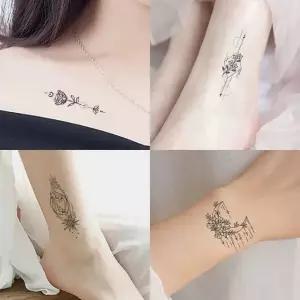 세트 수영장 붙이는 30종 오래가는 타투 스티커 헤나 문신 J스타일 워터파크 패션