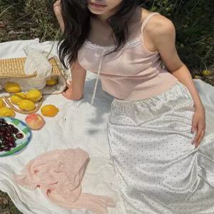 [모어렌][모어렌] 키에로 골지 나시 가디건 세트