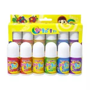 돌리돌리 볼 물감 60ml 6색 세트